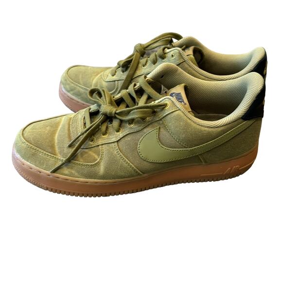 Nike Air Force 1 Low Premium Gum Sole Camper Green Size 10.5 - Picture 3 of 13